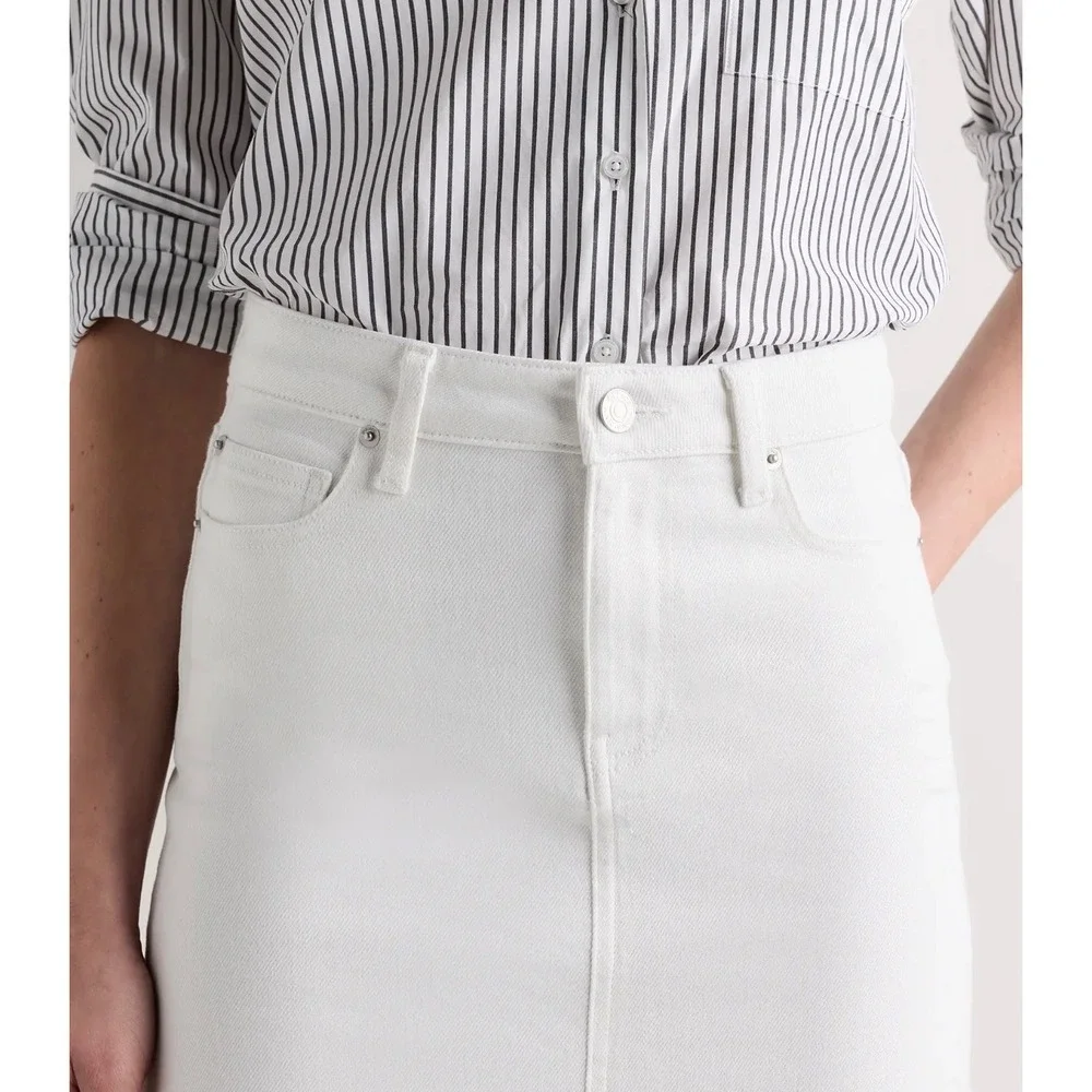 Quince white denim